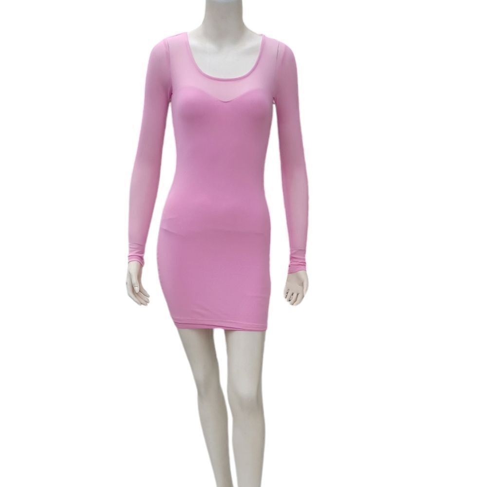 B33....NWT-Material Girl Curve-Hugging Bodycon Dress Pink
